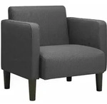 vidaXL Sessel mit Armlehnen Dunkelgrau 54 cm Cordstoff