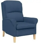 vidaXL Sessel Blau 76 x 94 x 102 cm Stoff