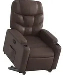 vidaXL Relaxsessel mit Aufstehhilfe Braun Kunstleder