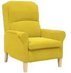 vidaXL Sessel Gelb 76 x 94 x 102 cm Samt