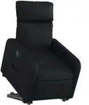 vidaXL Relaxsessel mit Aufstehhilfe Elektrisch Schwarz Kunstleder