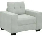 vidaXL Sessel Hellgrau 100x78x80 cm Samt
