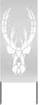 vidaXL Garten dekoratives Panel Silber 50 x 140 cm Verzinkter Stahl