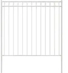 vidaXL Zaunelement Wei&szlig; 170 x 170 cm Stahl