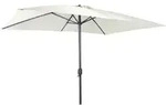 Lex Alu Sonnenschirm 300x200 cm UV30+ rechteckig Kurbelschirm Gartenschirm beige :