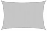 vidaXL Sonnensegel Hellgrau 3,5x2,5 m 100% Polyester Oxford