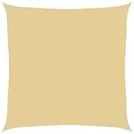 vidaXL Sonnensegel Sandfarbe 6x6 m 100% Polyester Oxford
