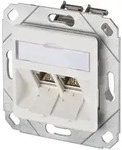 Metz Connect Anschlussdose, Cat.6A TN E-DATmod-2Upk-rws 1309121102-E-90