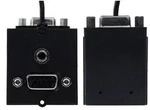 BACHMANN Rahmen 1xVGA+Klinke, 90&deg; Abgang seitlich