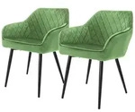 ML-Design 2er Set St&uuml;hle Esszimmerst&uuml;hle Wohnzimmerst&uuml;hle K&uuml;chenstuhl Samt