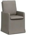 vidaXL Esszimmerst&uuml;hle 2 pcs Taupe 57 x 67 x 98 cm Stoff