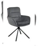 SalesFever Armlehnstuhl mit 360&deg; Drehfunktion | Stoffbezug in Cord-Optik 