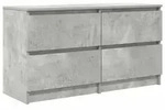 vidaXL TV-Schrank Betongrau 100x35x54 cm Holzwerkstoff