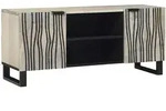 vidaXL TV-Schr&auml;nk Wei&szlig; 105 x 33 x 46 cm massives Mangoholz