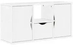 vidaXL TV-Schrank mit Schublade Wei&szlig; 79x24x40 cm Massivholz Kiefer