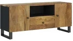 vidaXL TV-Schrank 105x33,5x46 cm Massivholz Mango & Holzwerkstoff