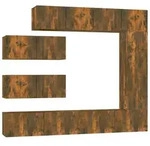 vidaXL 7-tlg. TV-Schrank-Set R&auml;uchereiche Holzwerkstoff