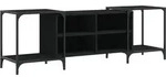 vidaXL TV-Schrank Schwarz 153x37x50 cm Holzwerkstoff