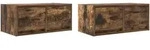 vidaXL TV-Schr&auml;nke 2 Stk. R&auml;uchereiche 60x31x25,5 cm Holzwerkstoff