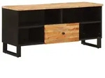 vidaXL TV-Schr&auml;nk mit Regal Braun 100 x 33 x 46 cm Massivholz Mango