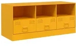 vidaXL TV-Schrank Senfgelb 99x39x44 cm Stahl