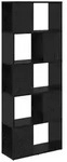 vidaXL TV-Schrankset Schwarz 60 x 24 x 156 cm Holzwerkstoff