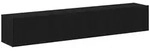 vidaXL TV-Schrank-Set 2 pcs Schwarz Eichen-Optik 100 x 30 x 30 cm