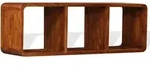 vidaXL TV-Schrank Massivholz mit Honigfarbenem Finish 120x30x40 cm