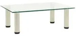 vidaXL TV-Tisch Transparent 40x35x17 cm Hartglas