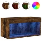 vidaXL TV-Schrank mit LED-Leuchten R&auml;uchereiche 60x30x30 cm