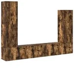 vidaXL 4-tlg. TV-Schrank-Set R&auml;uchereiche Holzwerkstoff