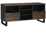 vidaXL TV-Schrank Braun 100 x 33 x 46 cm massives Mangoholz