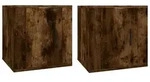 vidaXL TV-Wandschr&auml;nke 2 Stk. R&auml;uchereiche 40x34,5x40 cm