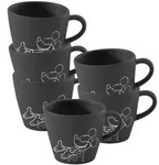 Villeroy & Boch Manufacture Rock - Mickey Mouse Espressotasse 60 ml 6er Set