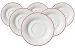 Ritzenhoff & Breker Ostfriese Teeuntertasse &oslash; 12,5 cm 6er Set - Rot