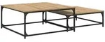 vidaXL Couchtisch 2 pcs Artisan-Eiche Holzwerkstoff