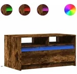 vidaXL LED-Couchtisch R&auml;uchereiche Holzwerkstoff