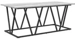 vidaXL Couchtisch Grau 100 x 50 x 40 cm Sperrholz und Metall