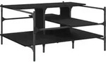 vidaXL Couchtisch Schwarz 100x100x48,5 cm Holzwerkstoff