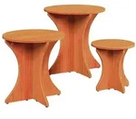 vidaXL Couchtisch 3 pcs Wachsbraun