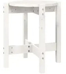 vidaXL Couchtisch Wei&szlig; &Oslash; 42,5x45 cm Massivholz Kiefer