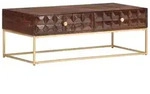 vidaXL Couchtisch 112x50x40 cm Massivholz Mango