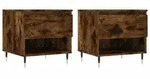 vidaXL Couchtische 2 Stk. R&auml;uchereiche 50x46x50 cm Holzwerkstoff
