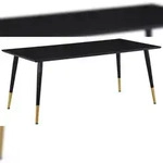 Dipp Esstisch 90x180cm schwarz.