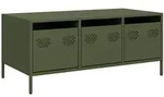 vidaXL Couchtisch Olivgr&uuml;n 101,5x50x43,5 cm Kaltgewalzter Stahl