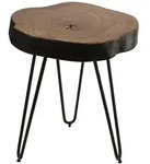 FineBuy Massivholz Sheesham Beistelltisch 35 x 35 cm Wohnzimmertisch Massiv