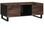 vidaXL Couchtisch Braun und Schwarz 100 x 54 x 40 cm Massivholz Akazie