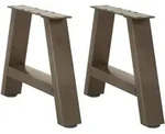 vidaXL Couchtischbeine A-Form 2 Stk. 30x(30-31) cm Stahl