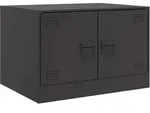 vidaXL Couchtisch Schwarz 67x50x44 cm Stahl