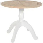 CLP Esstisch Roswell 90 cm natura/wei&szlig;